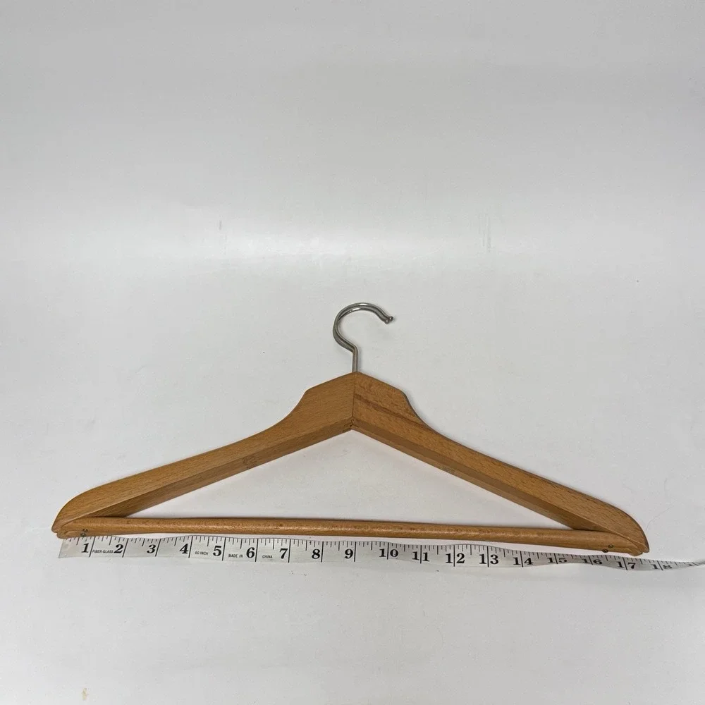 Vintage‎ Wooden Coat Clothes Suit Hangers Set of Two